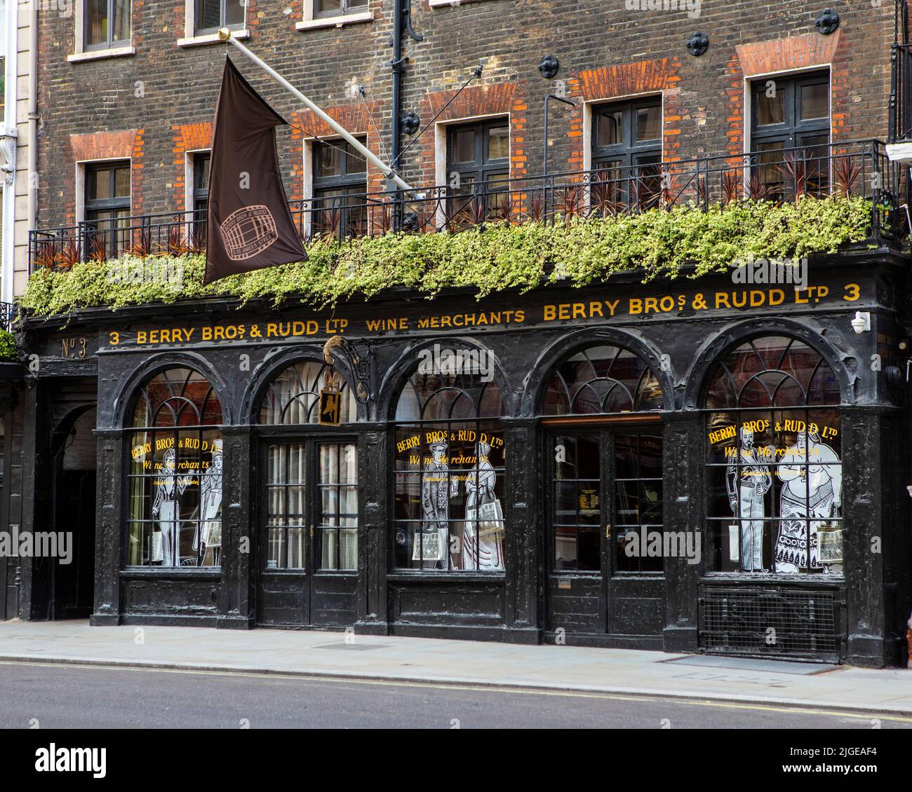 Londra, Regno Unito - Agosto 12th 2021: I famosi mercanti di Berry Bros. E Rudd Wine nel centro di Londra, Regno Unito. Foto Stock