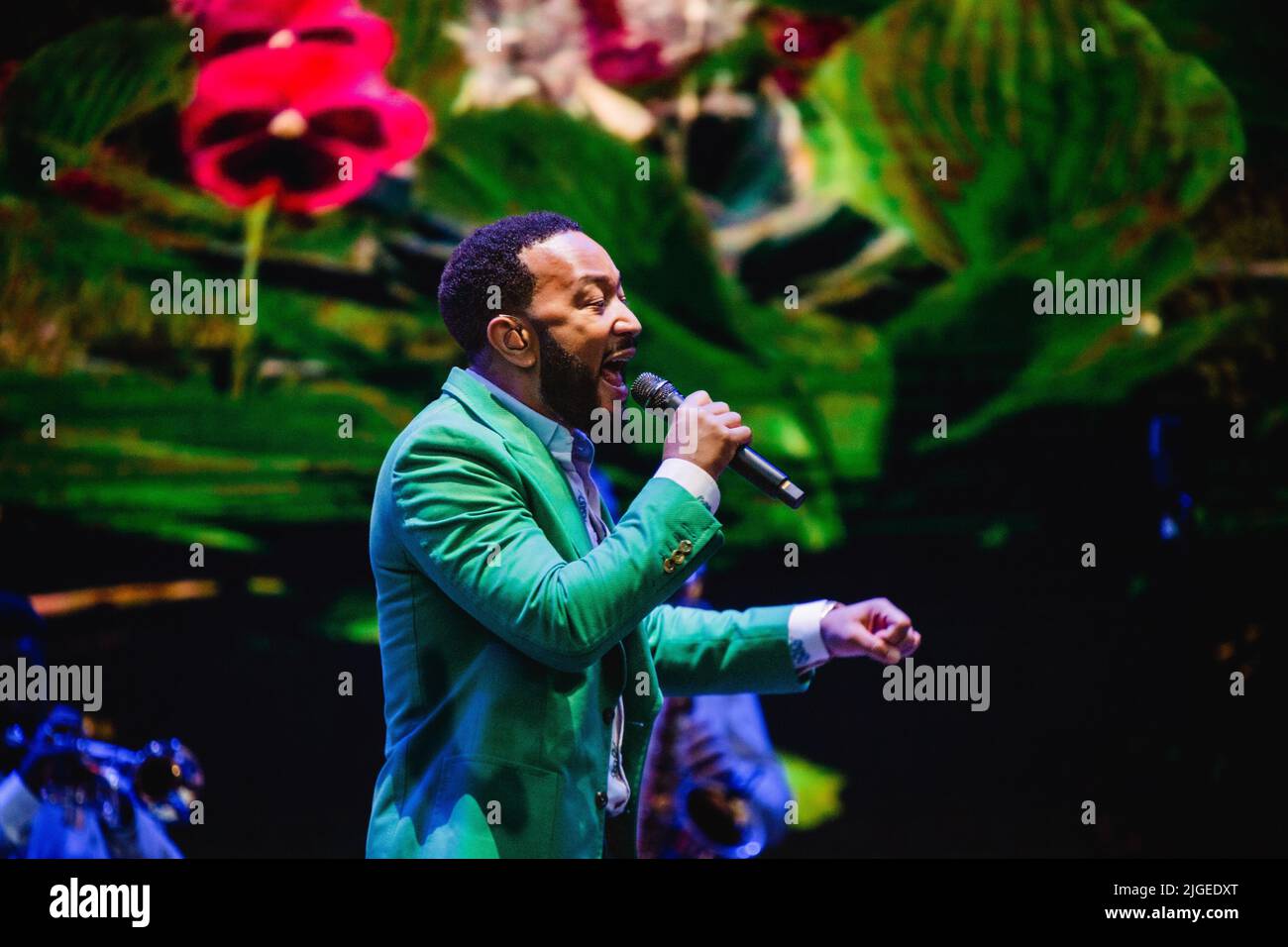 concerto di John Legend al Lucca Summer Festival, italia Foto Stock