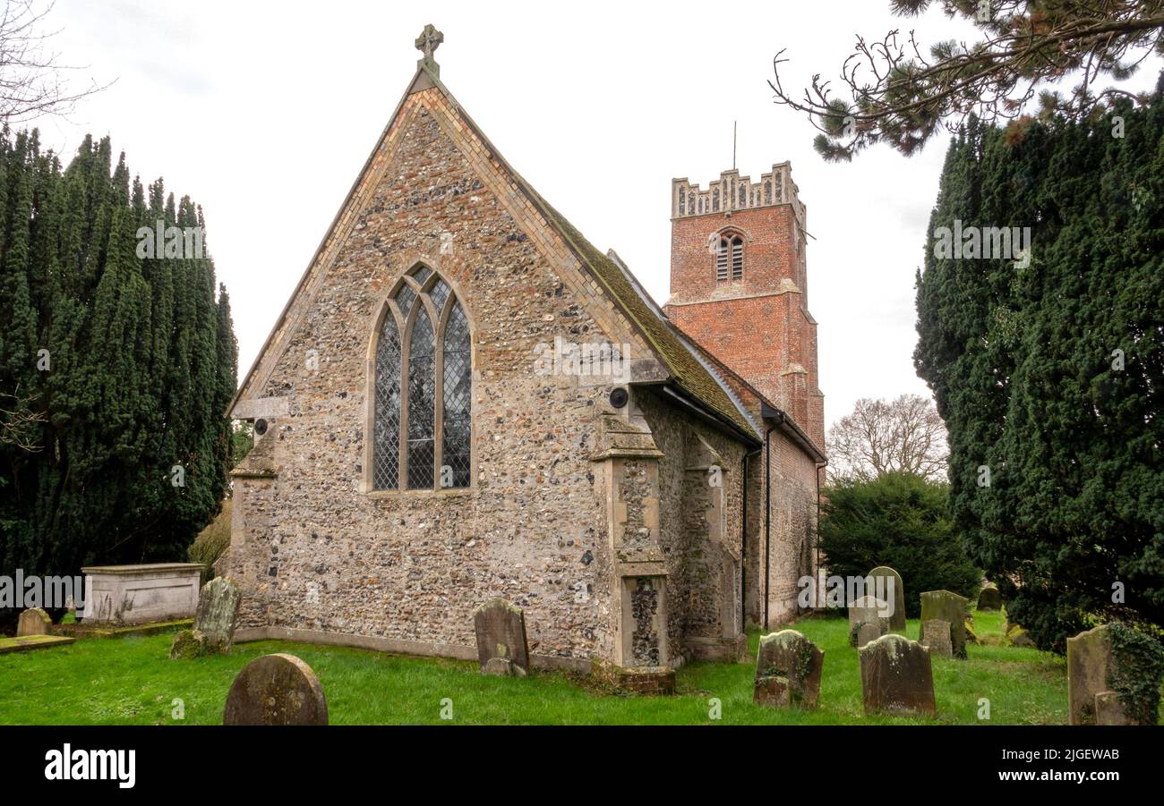 Chiesa di San Pietro, Charsfield, Suffolk, Regno Unito Foto Stock