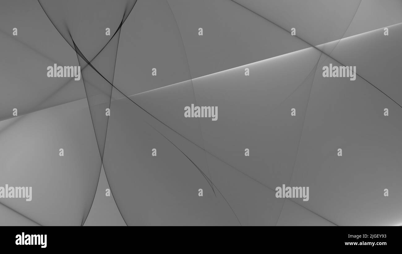 Sfondo astratto Monocromo 8K chiaro, scuro, nero, bianco, grigio, raggio, laser, nebbia, strisce, griglia, quadrato, gradiente Foto Stock