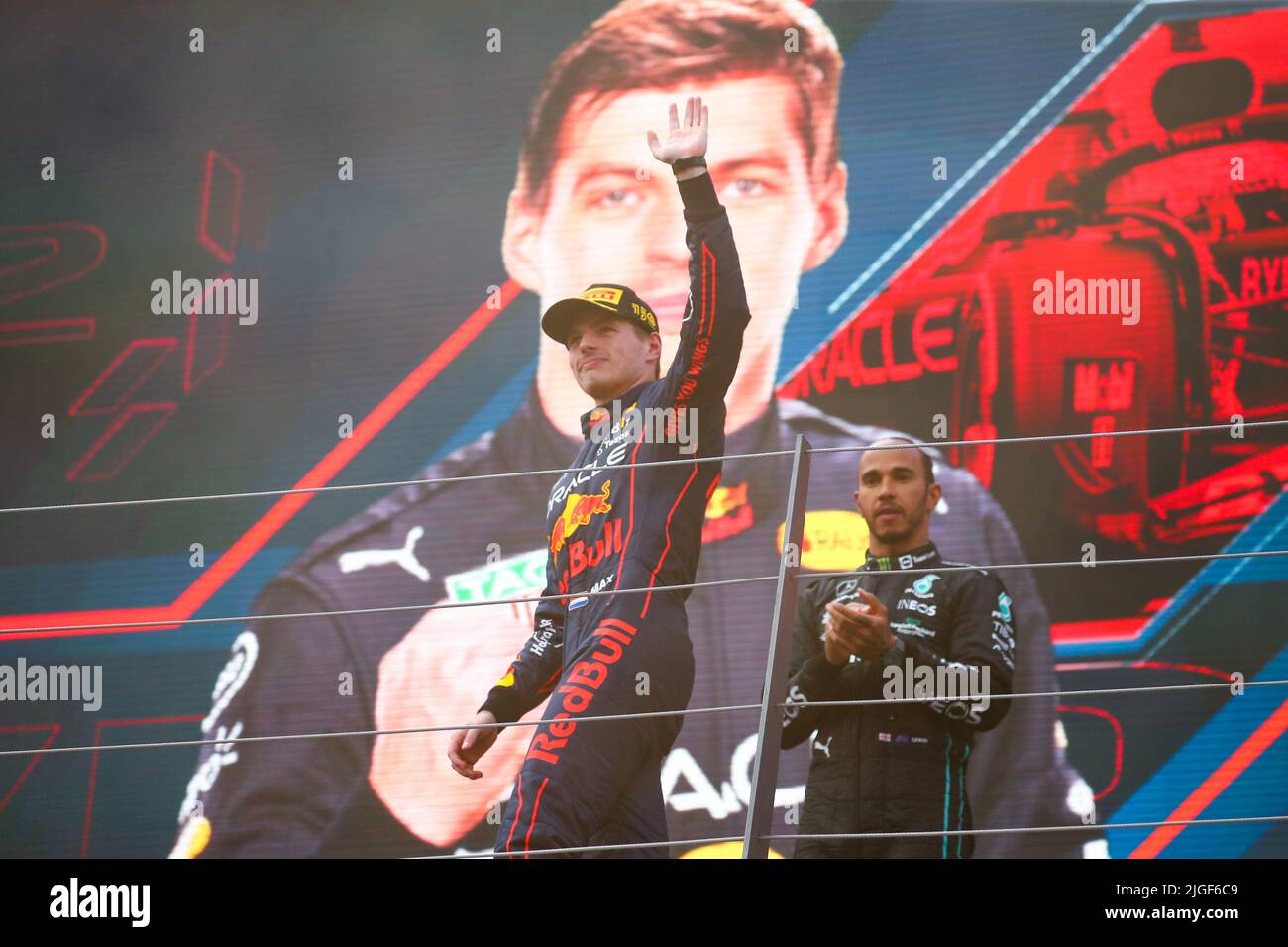 #01 Max Verstappen Red Bull Racing Honda durante il GP d'Austria, 6-10 luglio 2022 alla pista Red Bull Ring, campionato del mondo di Formula 1 2022. Foto Stock