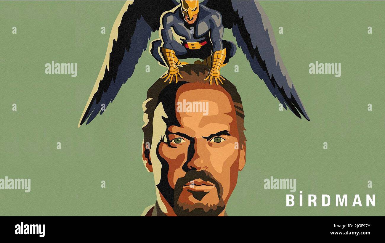 MICHAEL KEATON POSTER, BIRDMAN, 2014 Foto Stock