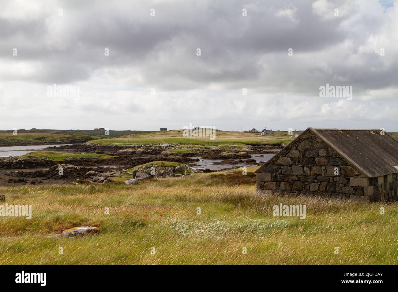 Sassi in Loch Eynort, South Uist, Ebridi esterne Foto Stock