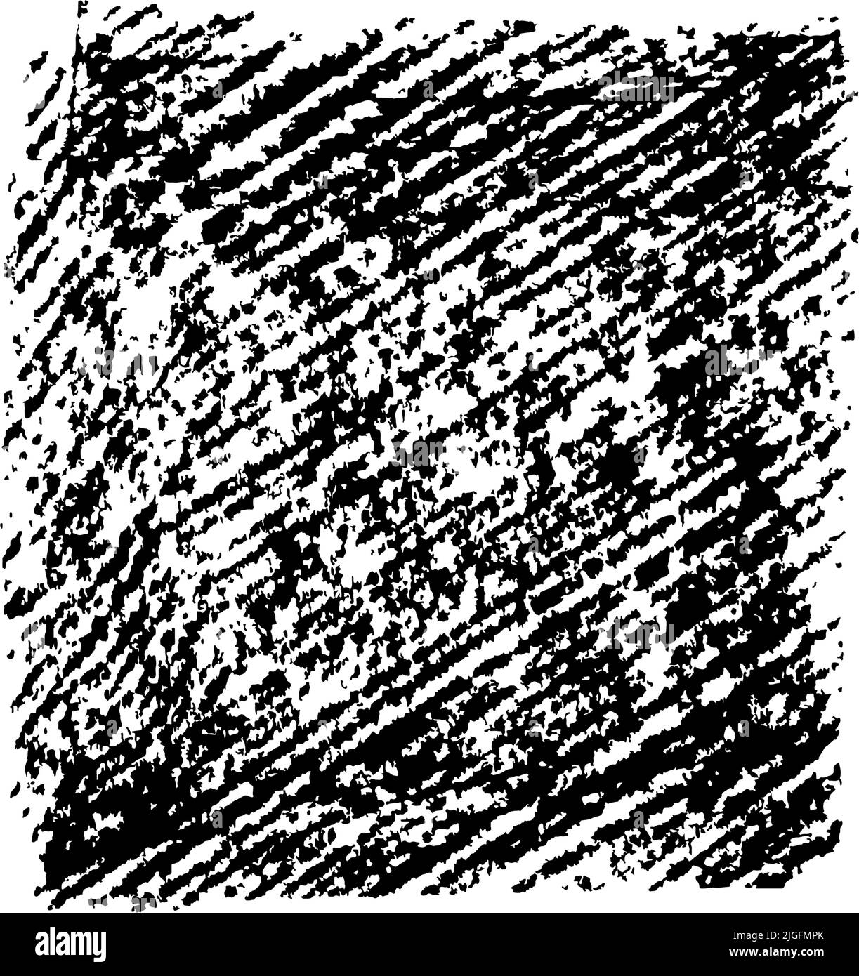 Grunge sfondo quadrato disegnato a mano con texture. Illustrazione Vettoriale