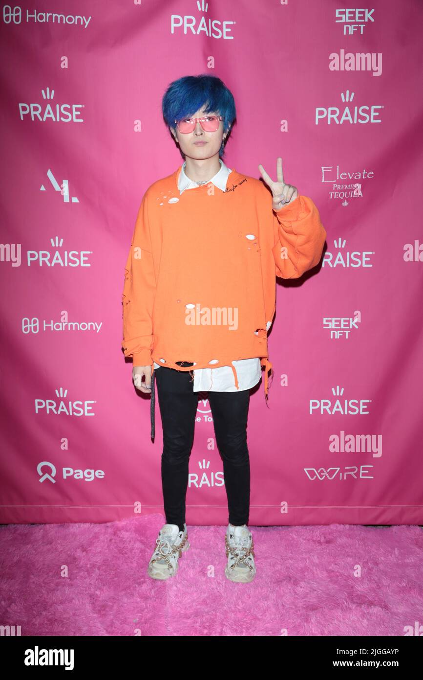 Lode Token Launch and NFT Exhibit a Hollywood, Los Angeles featuring: Jefo dove: Los Angeles, California, Stati Uniti quando: 09 Ott 2021 Credit: Guillermo Proano/WENN Foto Stock