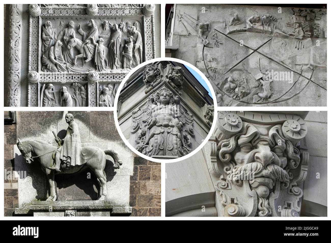 La città di Brema (Germania) capitale dello Stato di Brema è una bellissima città millenaria ricca di storia, arte e musica. Foto Stock