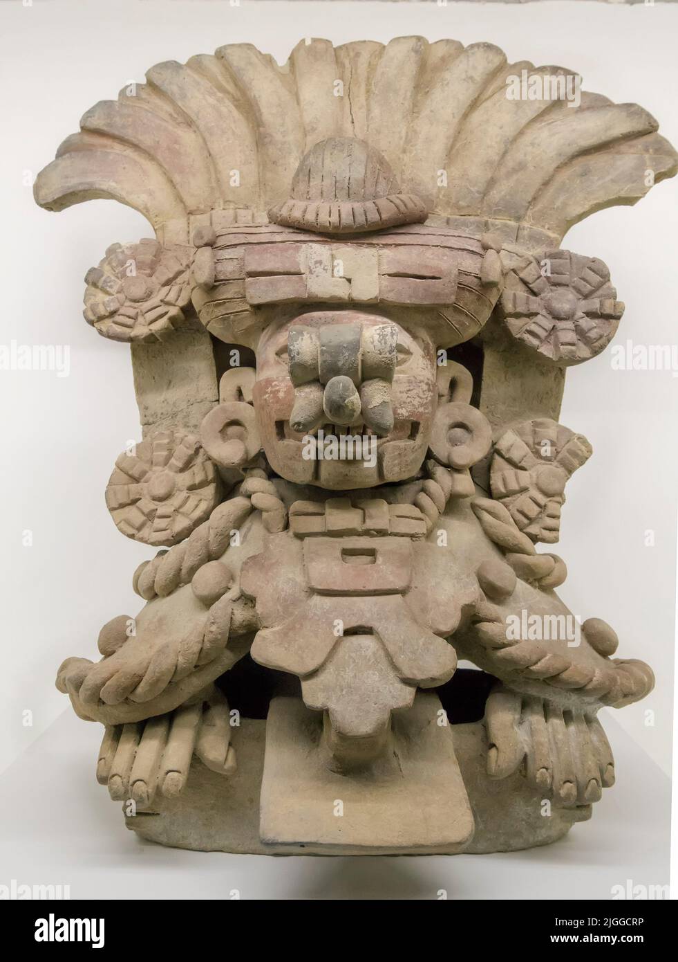Figurine prehispanic Owened da Diego Rivera nel museo Diego Rivera Anahuacalli, Città del Messico, Messico Foto Stock