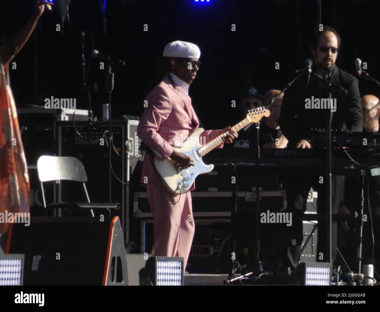 Londra Inghilterra UK 10th luglio 2022 Nile Rodgers and Chic performance al British Summer Time Music Festival Credit: Glamourstock/Alamy Live News Foto Stock