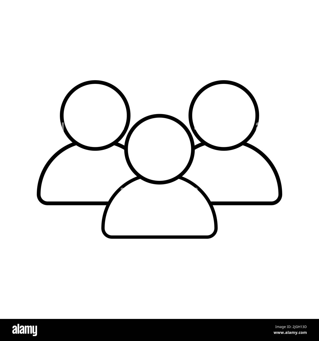 Icona del vettore delle persone parlanti isolata su sfondo bianco Illustrazione Vettoriale