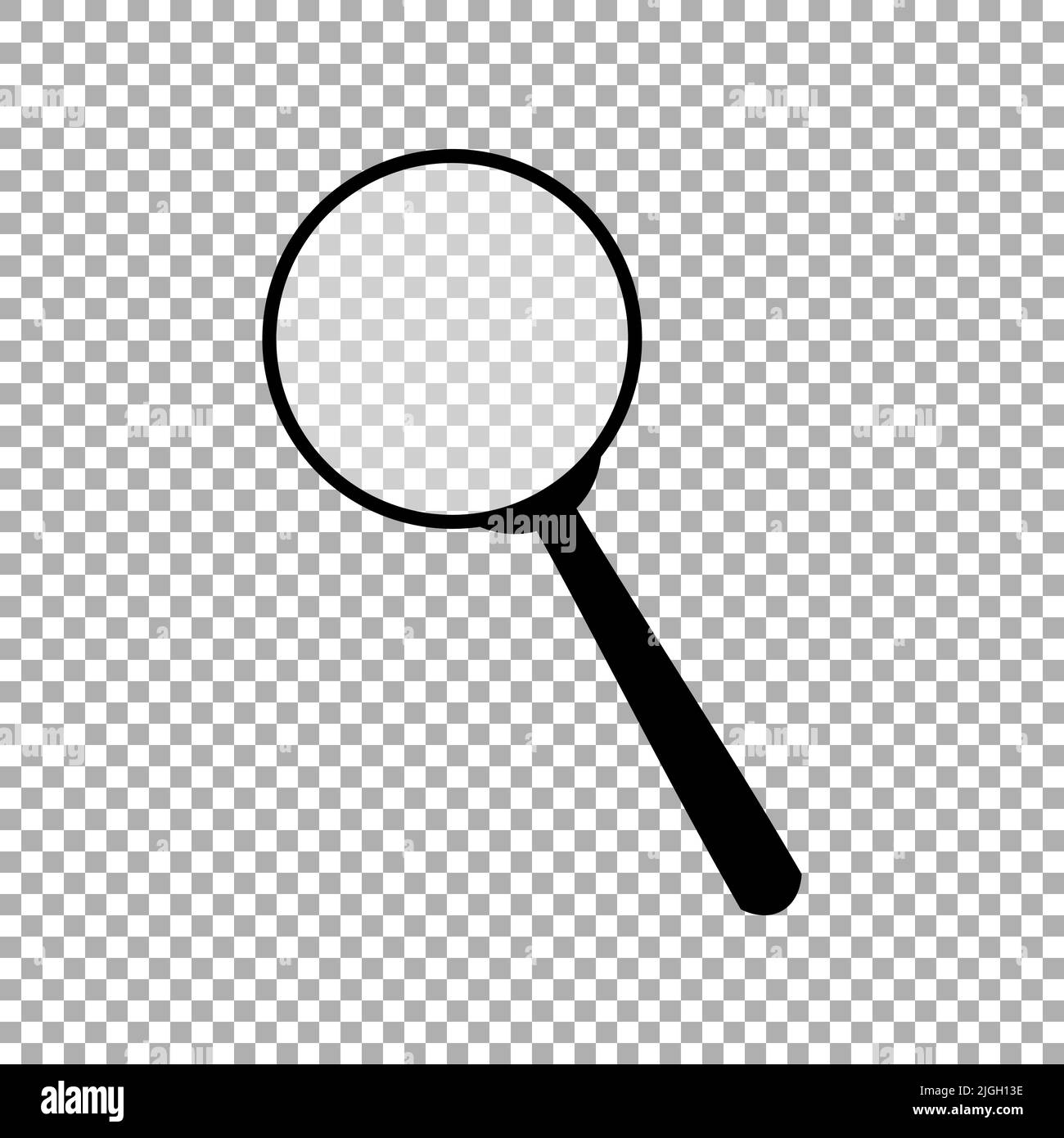 Vettore lente di ingrandimento, icona lente di ingrandimento isolata Illustrazione Vettoriale