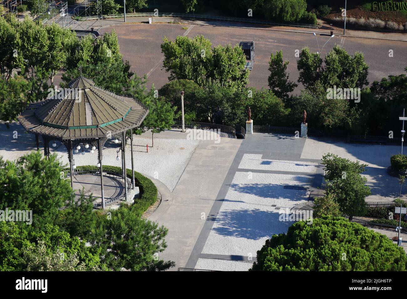 Catania, Sicilia (Italia): Il Chiostro della Musica al Giardino di Villa Bellini, parco urbano Foto Stock