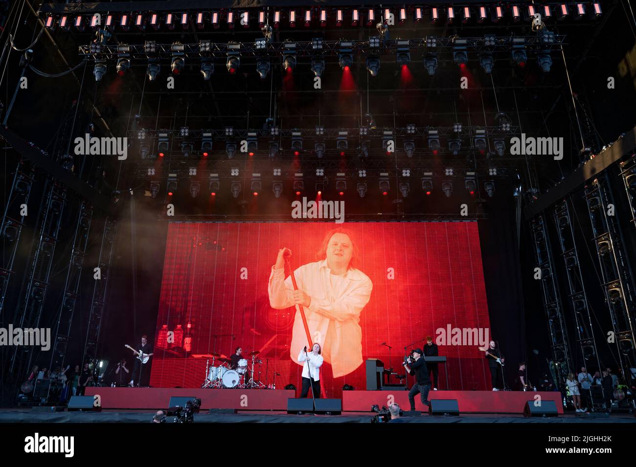 Glasgow, Regno Unito. 10th luglio 2022. Lewis Capaldi notizia giorno 3 del TRNSMT Festival. 2022-07-10 . Credit: Gary Mather/Alamy Live News Foto Stock