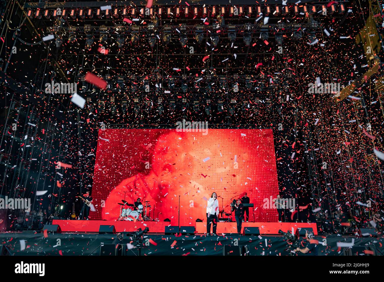 Glasgow, Regno Unito. 10th luglio 2022. Lewis Capaldi notizia giorno 3 del TRNSMT Festival. 2022-07-10 . Credit: Gary Mather/Alamy Live News Foto Stock