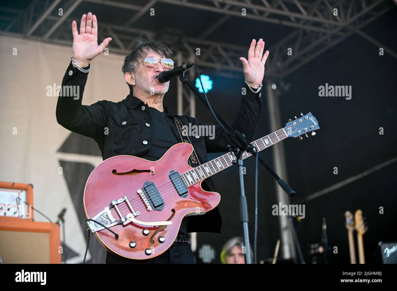 The Lightning Seeds Performing at Askern Music Festival, UK , 09.07.2022 Foto Stock