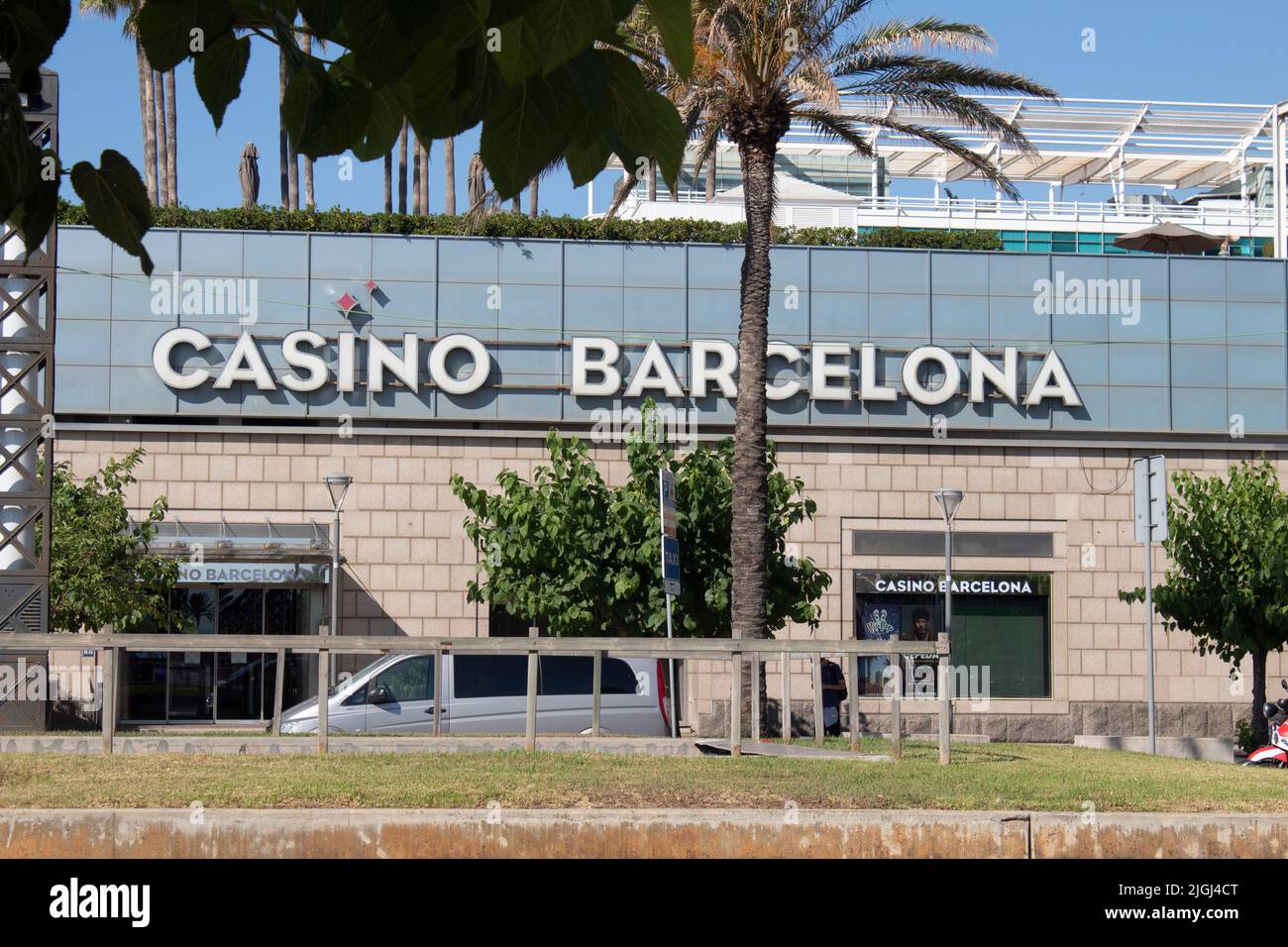 Casinò di Barcellona, Carrer de la Marina, Barcellona Spagna Foto Stock