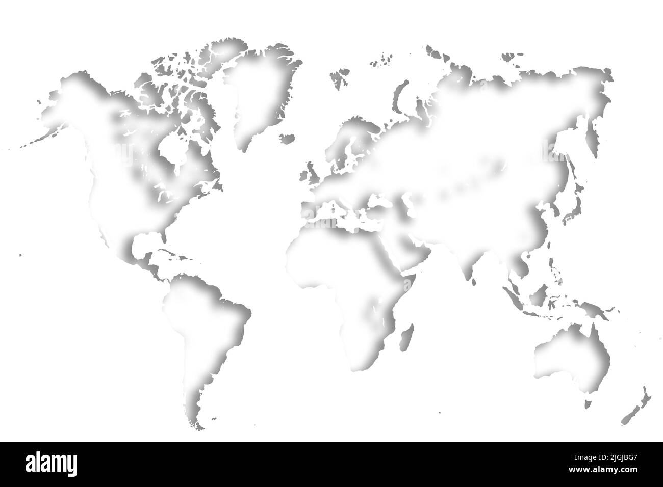 Mappa del mondo con diversi colori una forma Baviera Germania Foto Stock Mappa del mondo con diversi colori una forma Baviera Germania Foto Stock