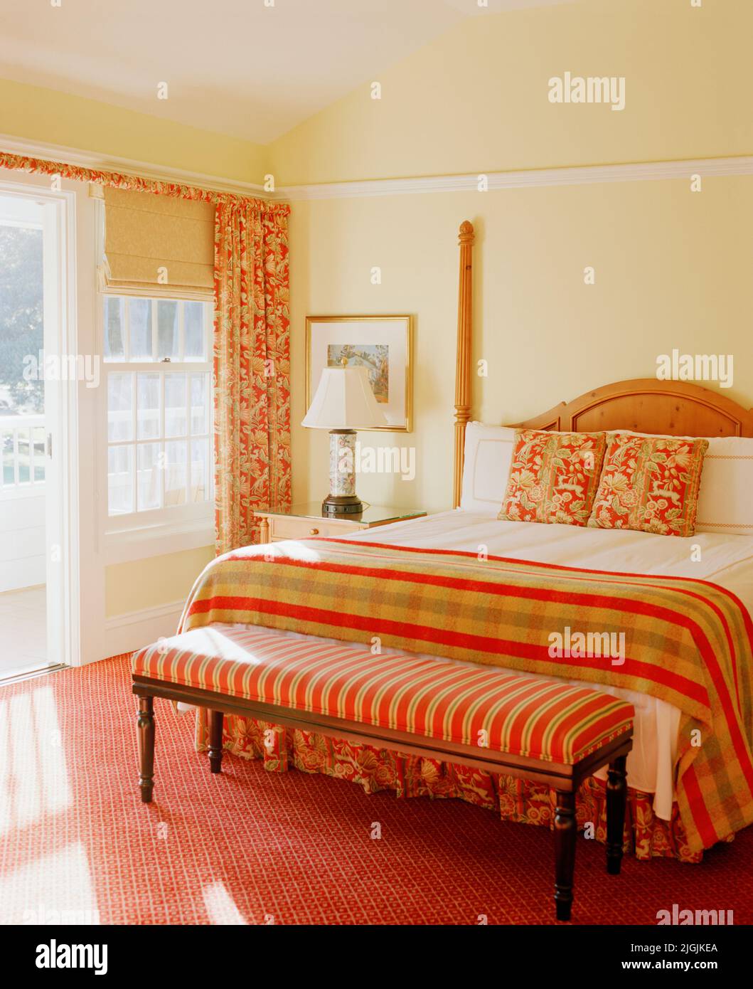Interno della camera al Four Seasons Resort Lana'i, The Lodge at Koele. Lana'i, Hawaii, USA. Foto Stock