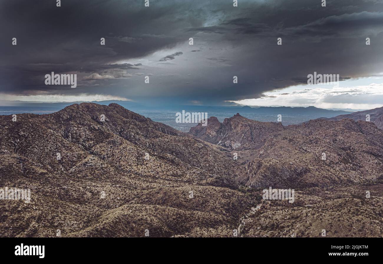 Mt Lemmon Highway, Tucson Arizona. Foto Stock