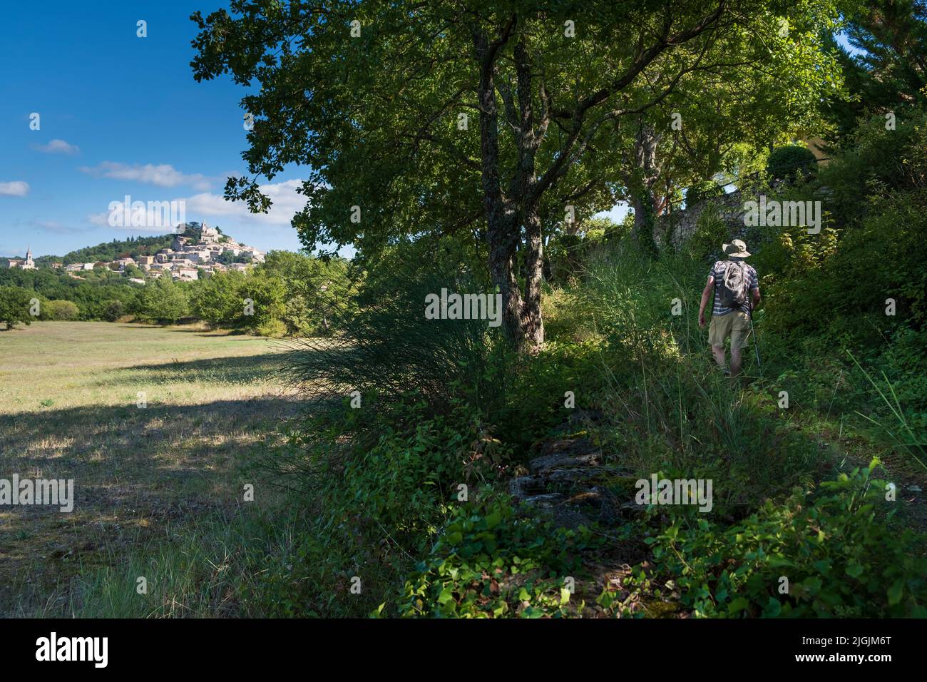 Escursioni da Lacoste a Bonnieux, Provenza, Francia Foto Stock
