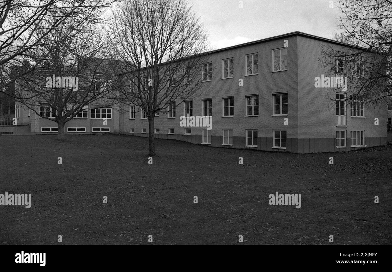 Vårdpaveljong cura della pavimentazione edilizia/cura di Gullberna, fotografo in collaborazione con l'inventario di sviluppo nel 1989. Foto Stock