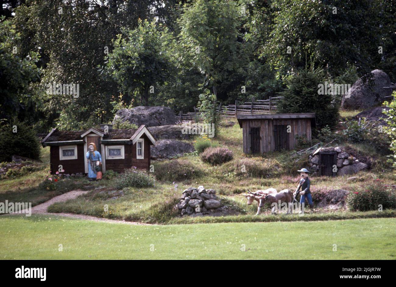 Fattoria dei fiori, Eringsboda. Foto Stock