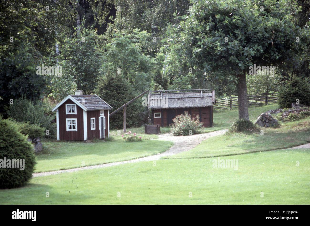 Fattoria dei fiori, Eringsboda. Foto Stock