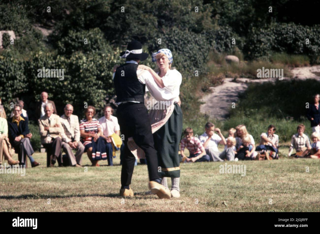 Spettacolo di danza al Kastellet di Karlshamn. Foto Stock