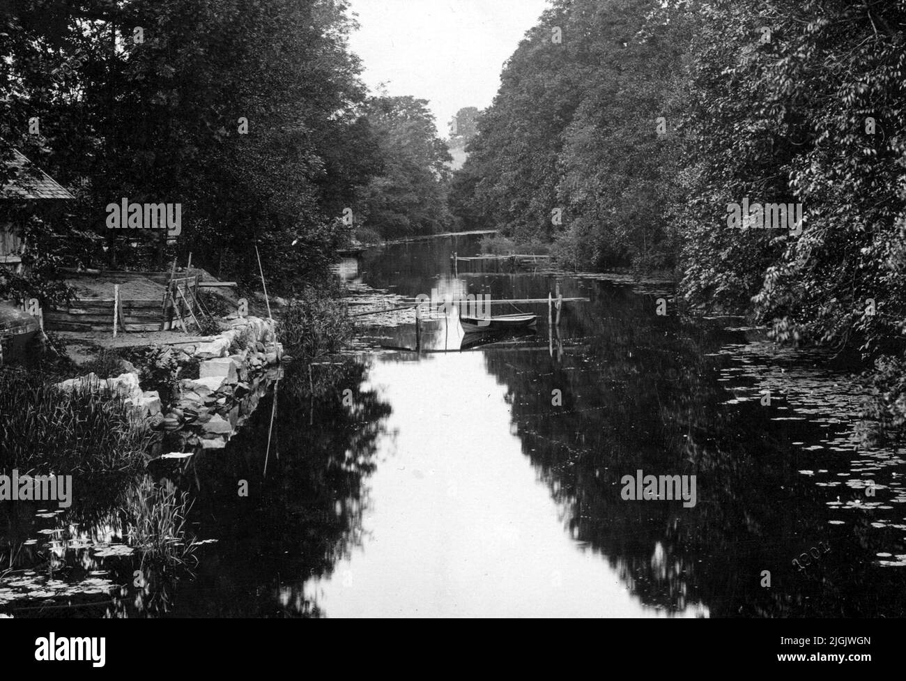 Vattendrag Nättrabyån. Foto Stock
