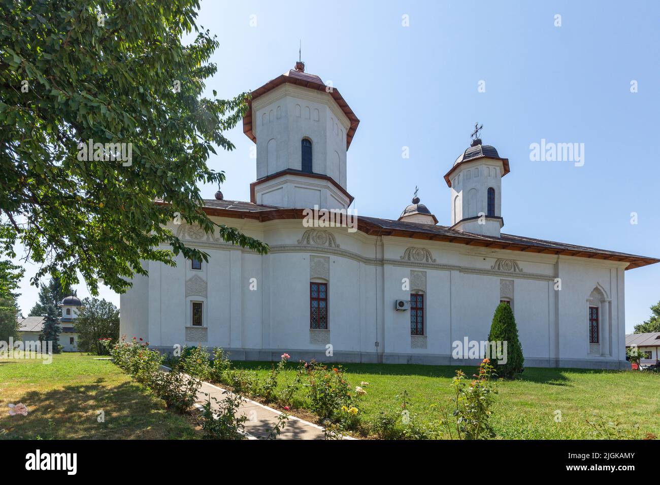 Monastero ortodosso di Cernica vicino alla città di Bucarest, Romania Foto Stock