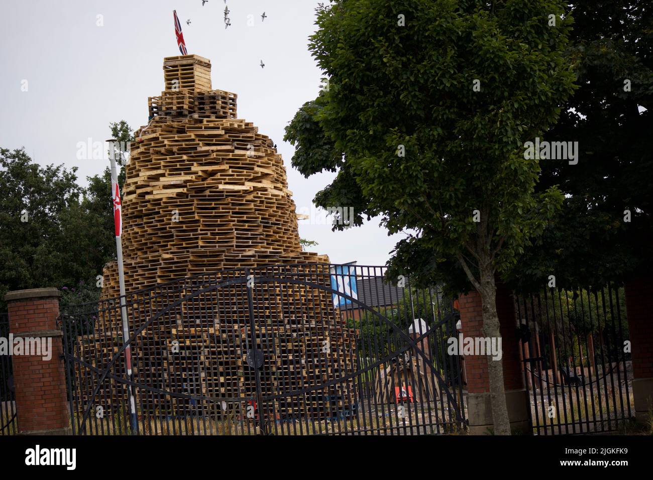 Tigers Bay Bonfire (Adam Street) 11th luglio 2022 Foto Stock