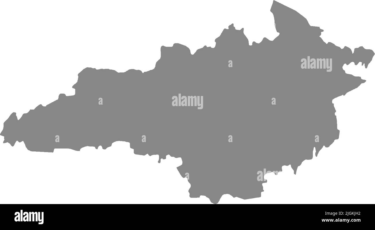 Mappa grigia dell'OBLAST DI KIROVOHRAD, UCRAINA Illustrazione Vettoriale