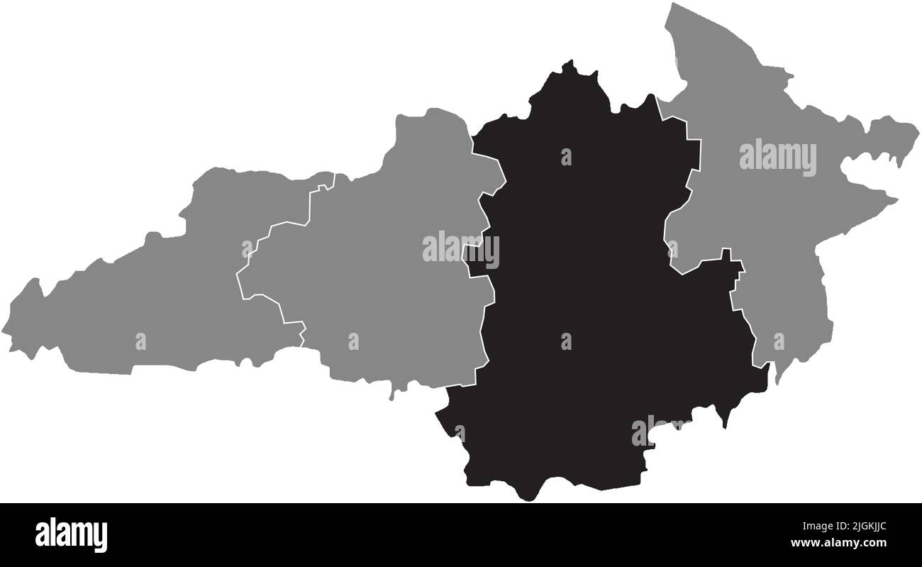 Mappa di localizzazione DEL RAION KROPYVNYTSKYI, OBLAST DI KIROVOHRAD Illustrazione Vettoriale