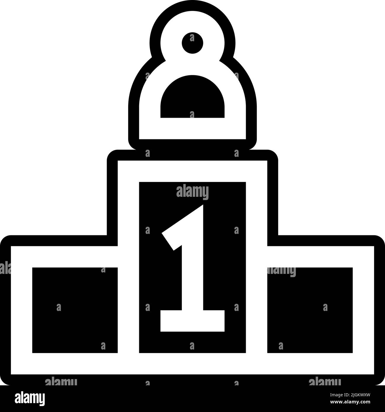 icona del podio . Illustrazione Vettoriale