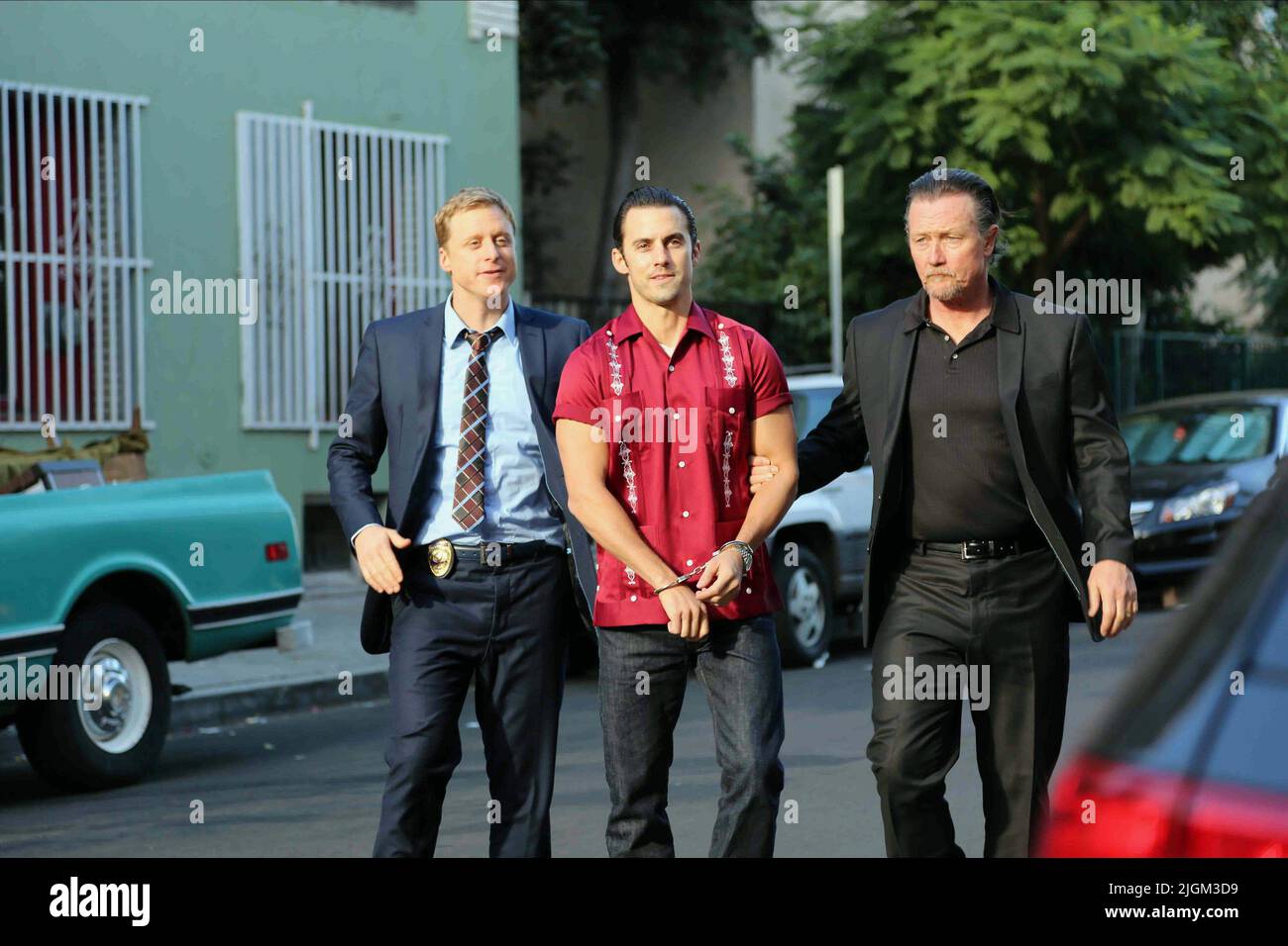 ALAN TUDYK, Milo Ventimiglia, Robert Patrick e dire, 2014 Foto Stock