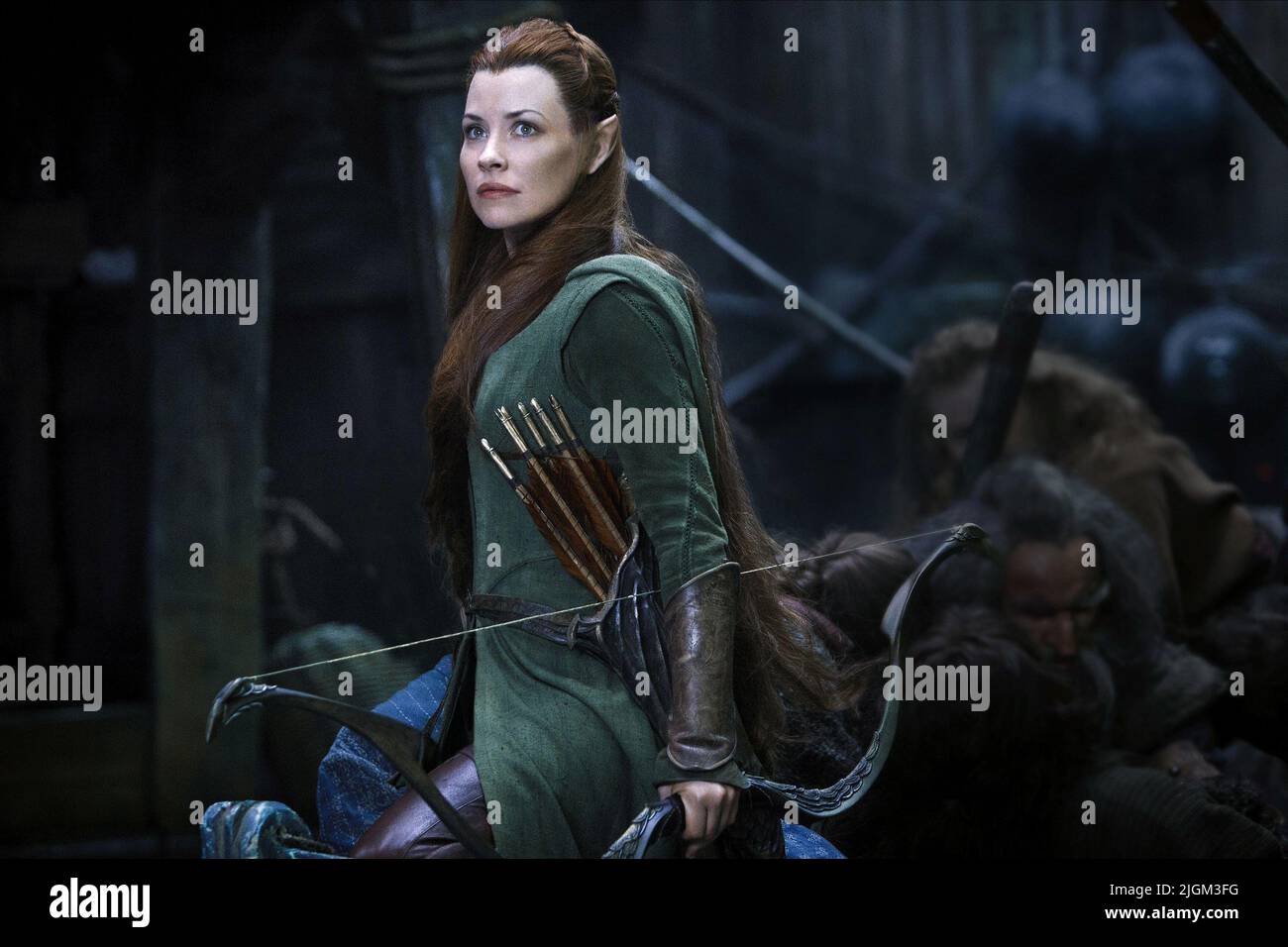 EVANGELINE LILLY, LO HOBBIT: LA BATTAGLIA DEI CINQUE ESERCITI, 2014 Foto Stock