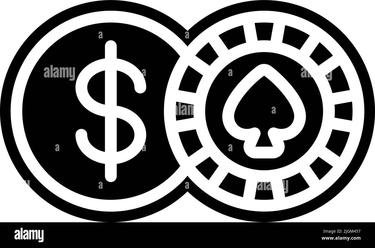 icona del gioco d'azzardo . Illustrazione Vettoriale