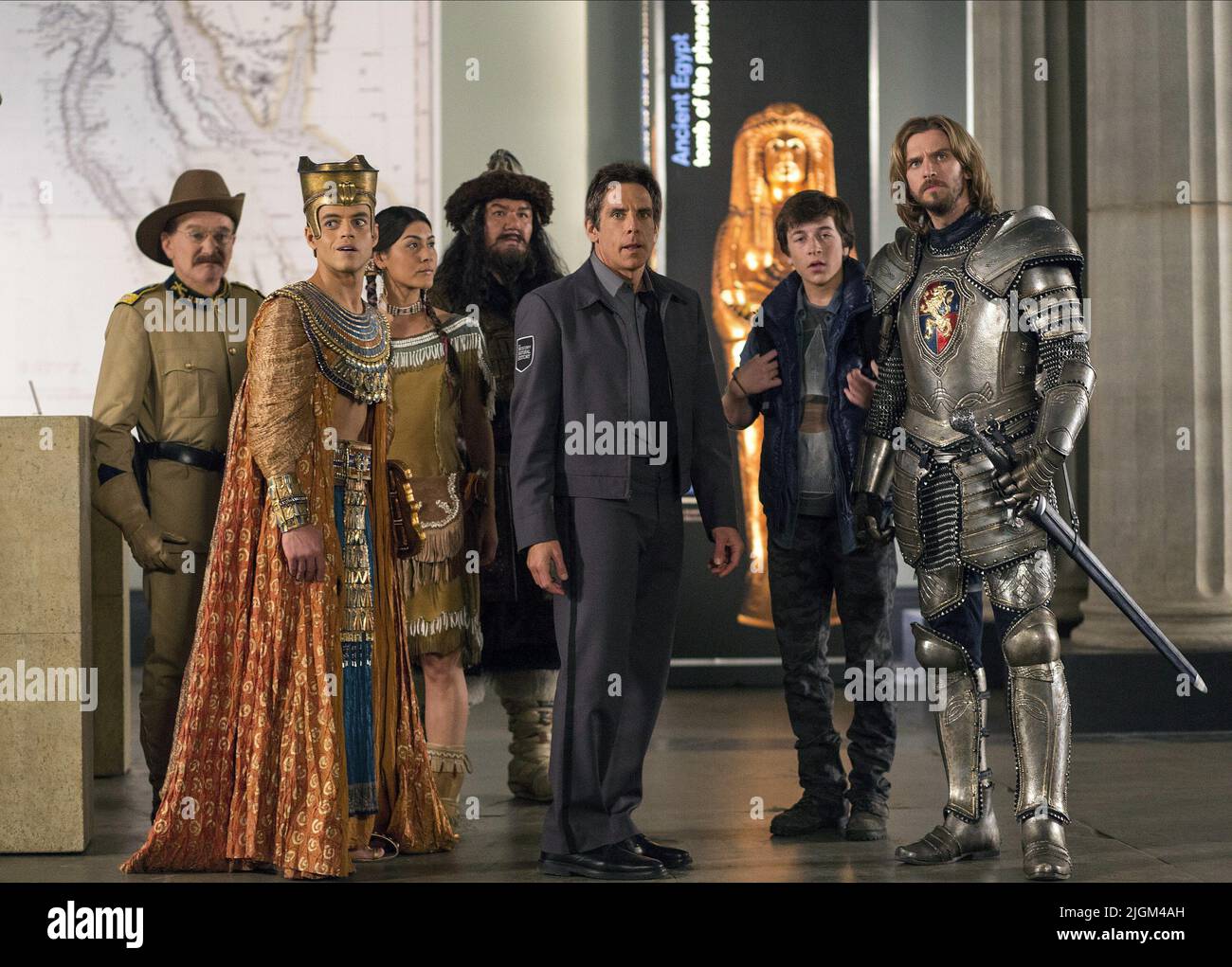 WILLIAMS,MALEK,PECK,GALLAGHER,STILLER,GISONDO,STEVENS, NOTTE AL MUSEO: SEGRETO DELLA TOMBA, 2014 Foto Stock