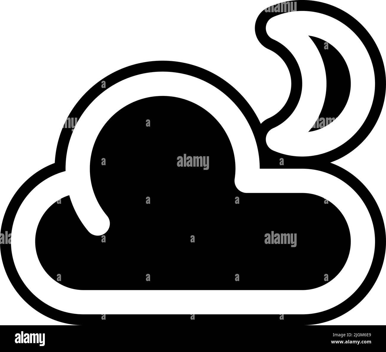 icona nuvoloso . Illustrazione Vettoriale