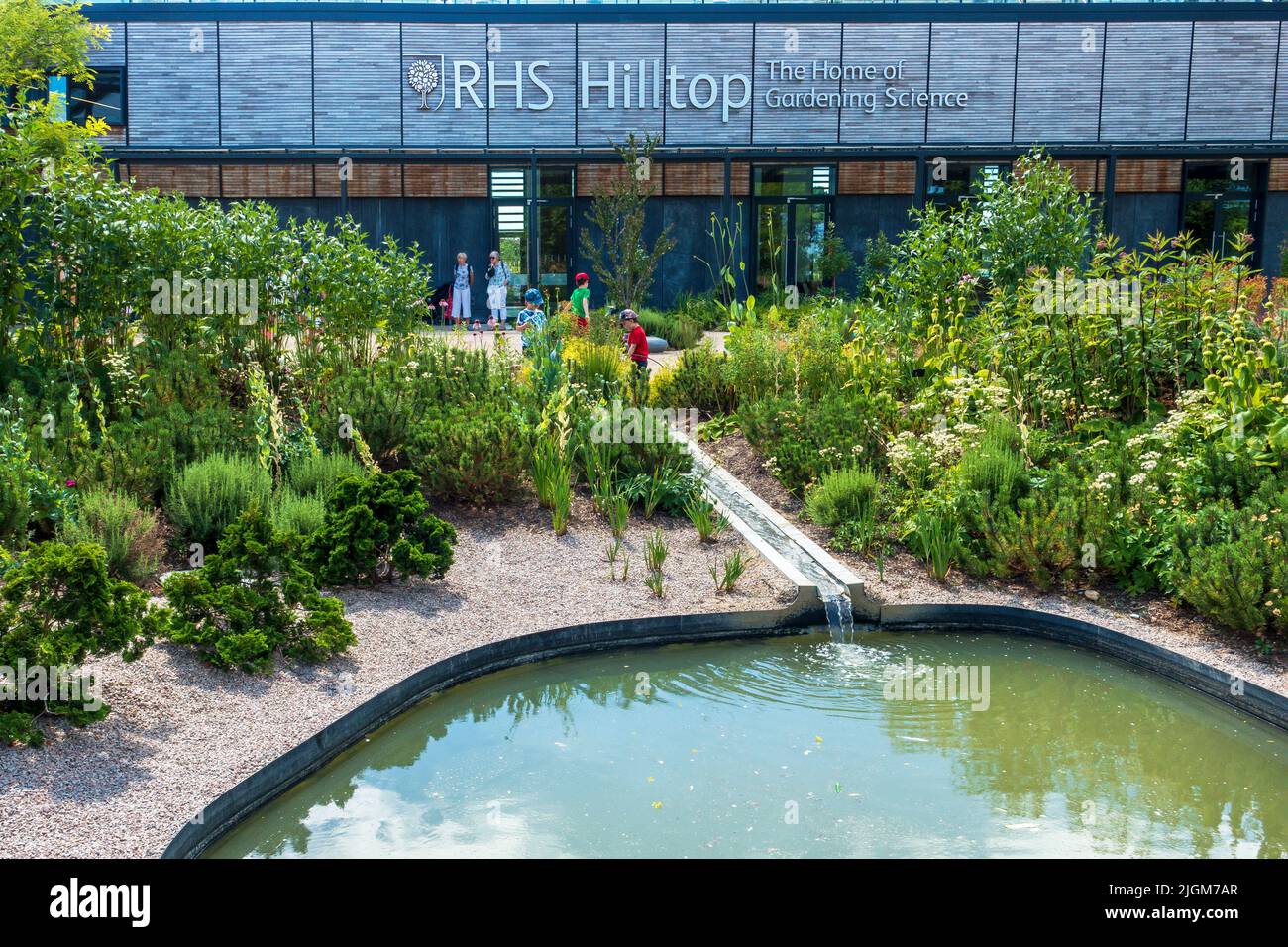 RHS Hilltop, la casa della scienza del giardinaggio, RHS, Wisley, Inghilterra Foto Stock