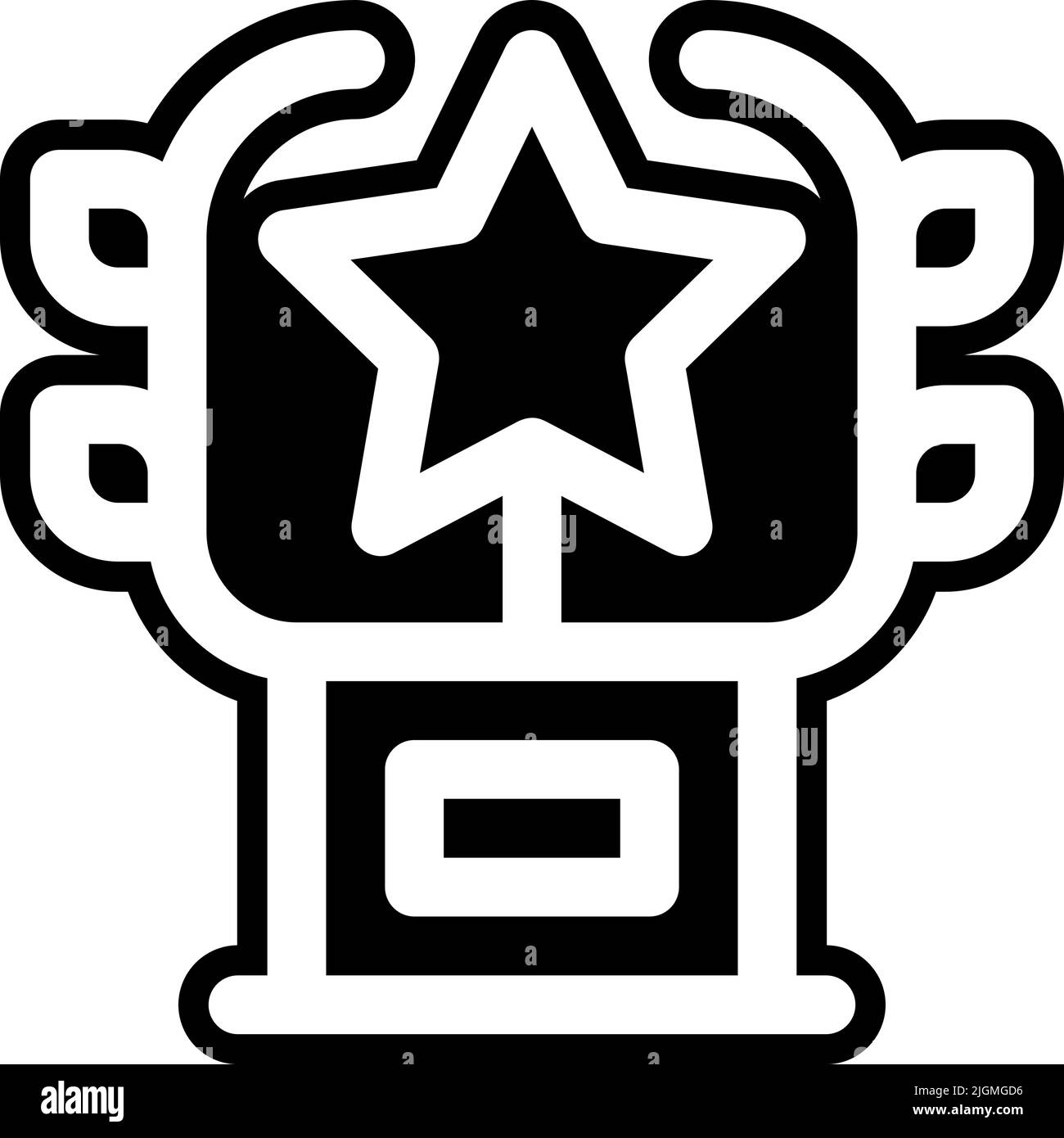 Icona del trofeo del cinema . Illustrazione Vettoriale