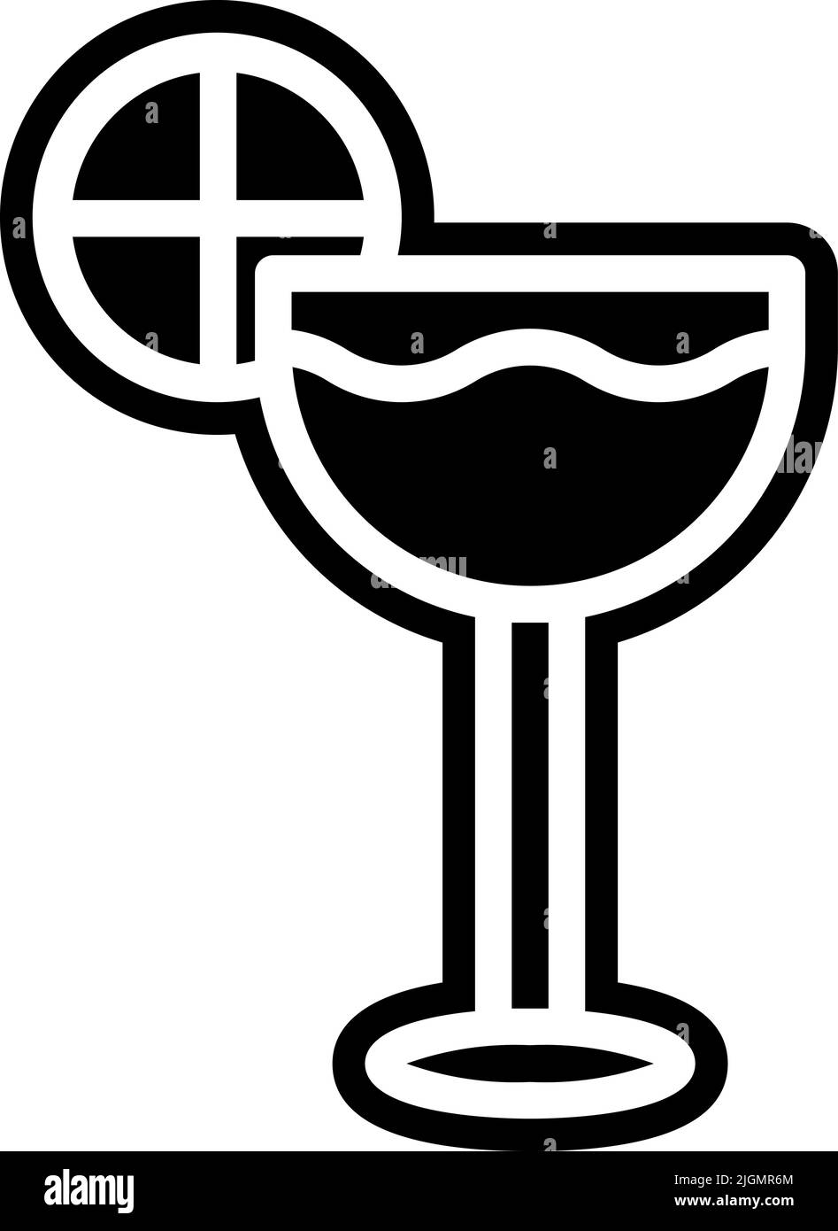 Icona cocktail di primavera . Illustrazione Vettoriale