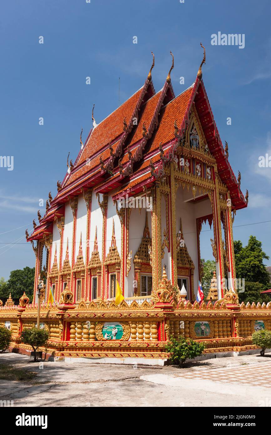 Prasat SA Kamphaeng Yai, nuovo tempio buddista, si Saket (si SA Ket), Isan (Isaan), Thailandia, Sud-est asiatico, Asia Foto Stock