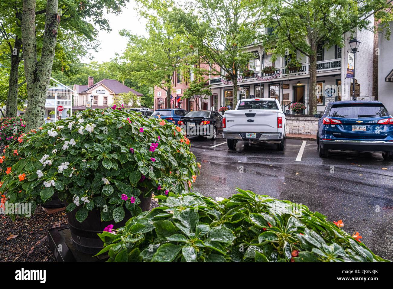L'affascinante e storica Piazza pubblica nel centro di Dahlonega, Georgia. (USA) Foto Stock