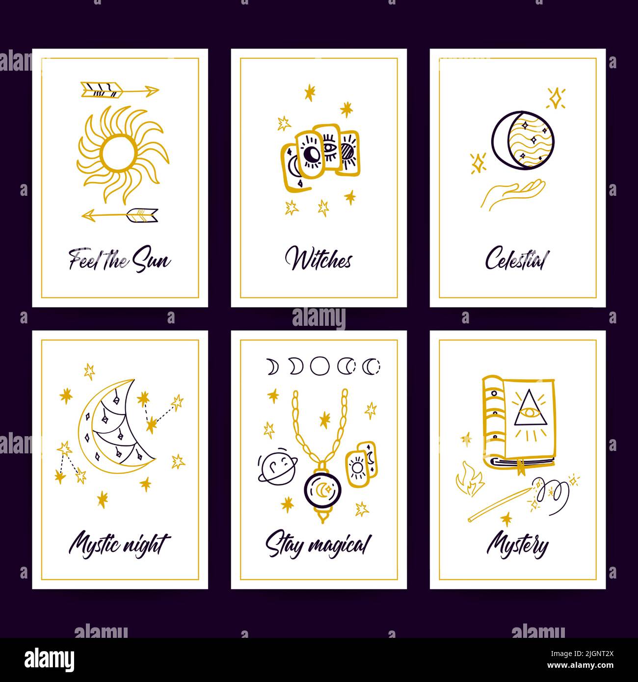 Poster alla moda Magic Illustrazione Vettoriale