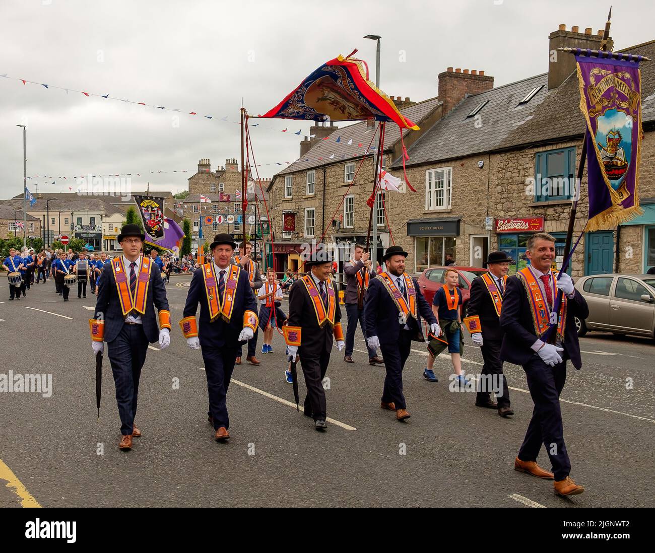 Armagh N.Ireland 12 luglio 2022 Orange Order dodici di luglio Parade Liam McArdle/ Alamy Live News Foto Stock