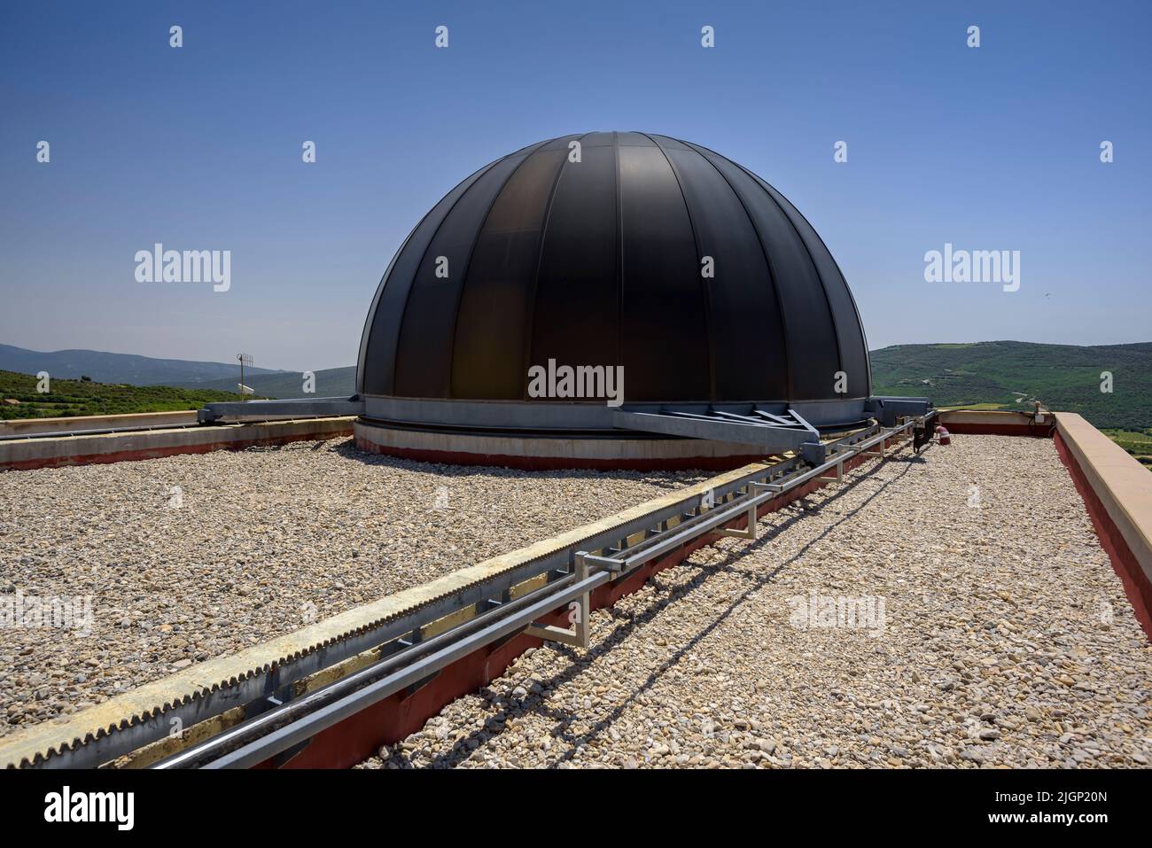 Osservatorio dell'universo nel Parco Astronomico di Montsec, a Àger (Lleida, Catalogna, Spagna) ESP: Centro de Observación del Universo en el Montsec Foto Stock