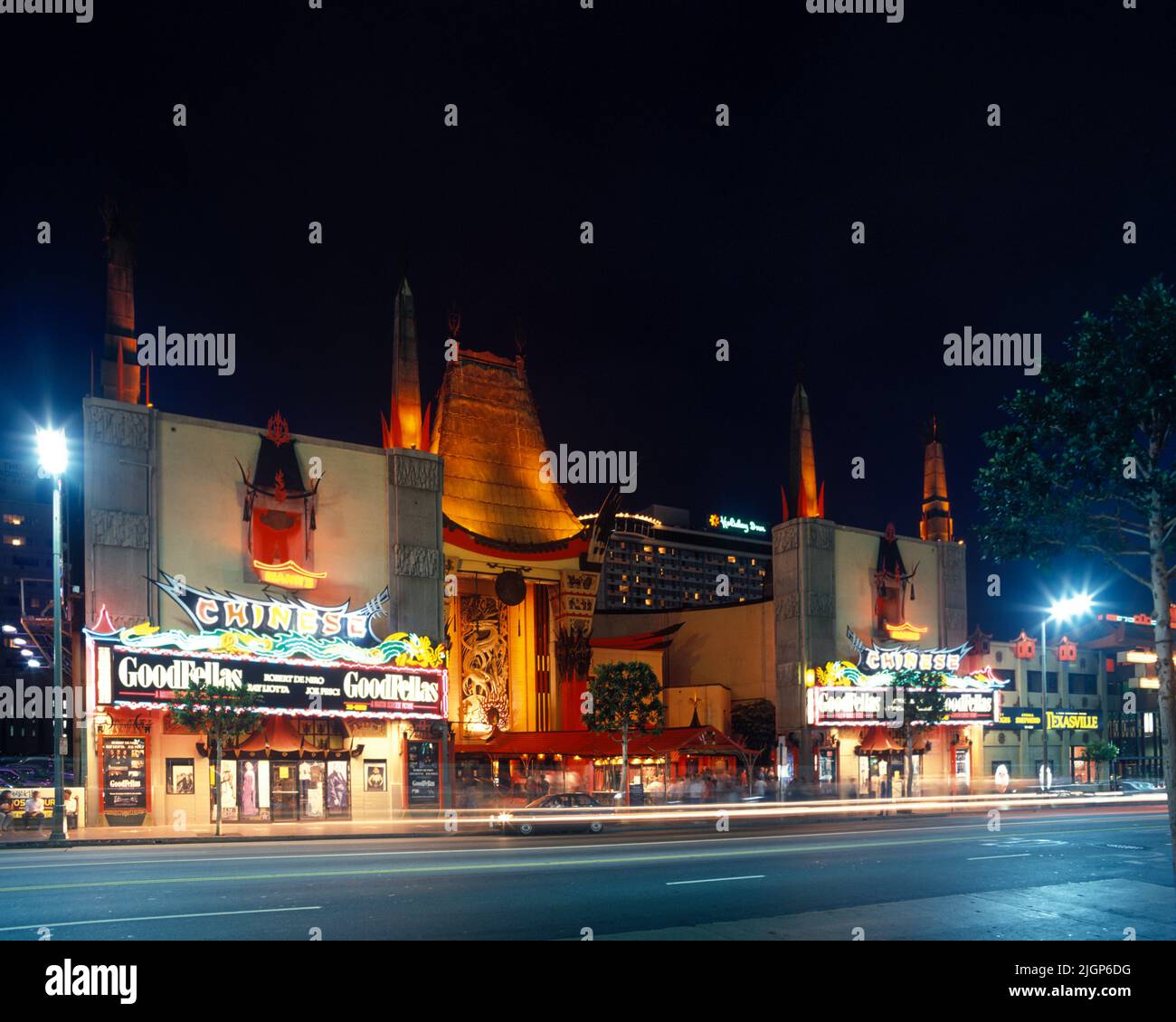 1990 GRAUMANN storica del teatro cinese (©MAYER & HOLLER 1927) WALK OF FAME DI HOLLYWOOD BOULEVARD LOS ANGELES CALIFORNIA USA Foto Stock