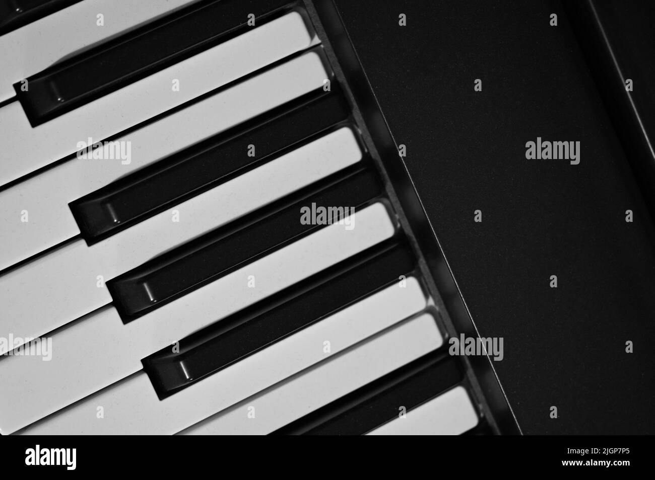 Closeup astratto Shot di piano tastiera Foto Stock
