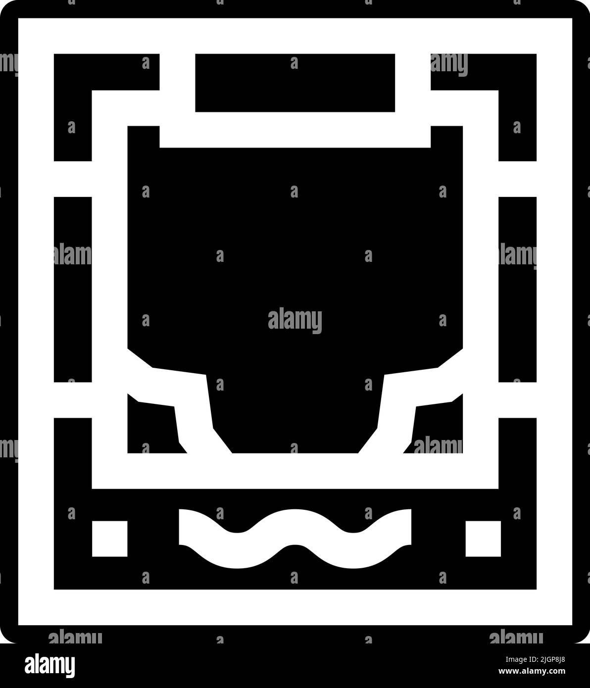 Icona Fotocall dell'acquazzone del bambino. Illustrazione Vettoriale