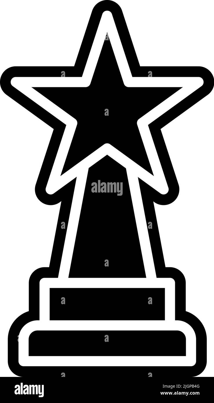 Icona Cinema Award . Illustrazione Vettoriale